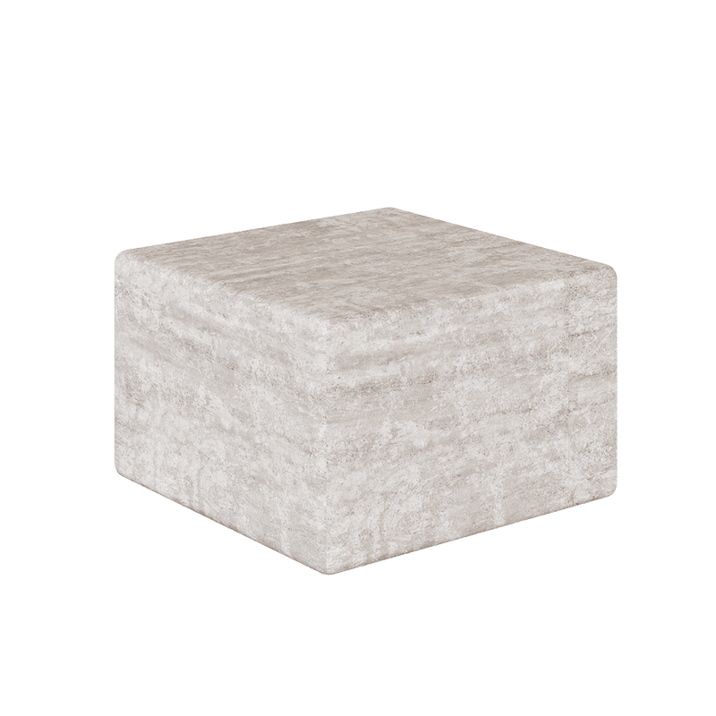 Cerazo Travertine Coffee Table, White