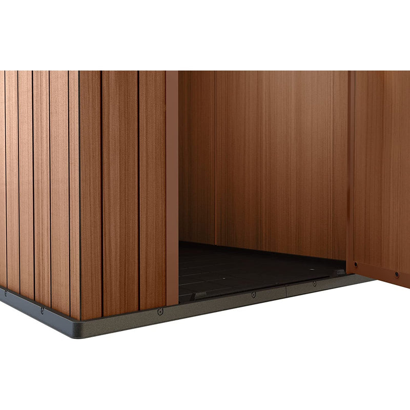 Keter 4×6 Darwin Heavy Duty Plastic Garden Shed – Brown