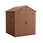 Keter 6×6 Darwin Heavy Duty Plastic Garden Shed – Brown