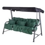 Alfresia Turin 3 Seater Reclining Garden Swing Seat | Classic Cushions - Image 2