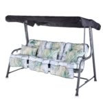 Alfresia Turin 3 Seater Reclining Garden Swing Seat | Classic Cushions - Image 6