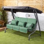 Alfresia Roma 3 Seater Garden Swing Seat | Luxury Cushions - Image 4