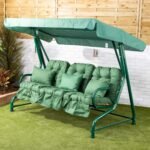 Alfresia Roma 3 Seater Garden Swing Seat | Classic Cushions - Image 8