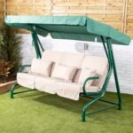 Alfresia Roma 3 Seater Garden Swing Seat | Luxury Cushions - Image 8
