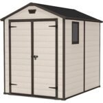 Keter 6x 8 Manor Plastic Garden Storage Shed – Beige