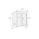 Keter 6 x 4 Manor Plastic Pent Garden Storage Shed – Beige - Image 4