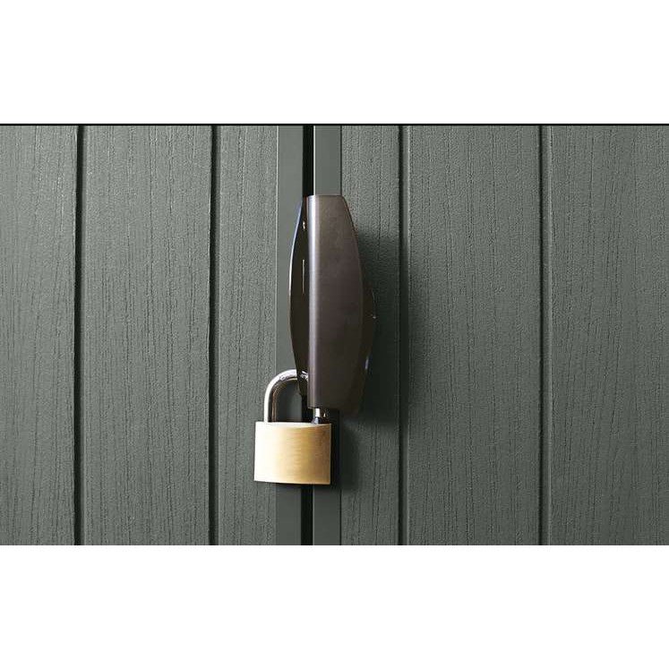 Keter 6×8 Darwin Heavy Duty Plastic Garden Shed – Green - Image 7