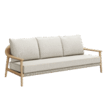 N1 Three Seater Sofa Light Teak - Image 2