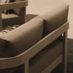 N3 Oak Three Seater Sofa Wheat Canvas - Image 4