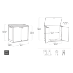 Keter Store It Out Nova 880L Storage Box (with pistons) – Dark Grey with Light Grey Lid - Image 7