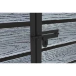 8X10FT Plastic Garden Shed Apex with Floor Window Lockable Door Wood Grain Grey - Image 5