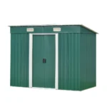 8X4 Metal Garden Shed Pent/Apex Roof Outdoor Storage With Free Base - Image 8