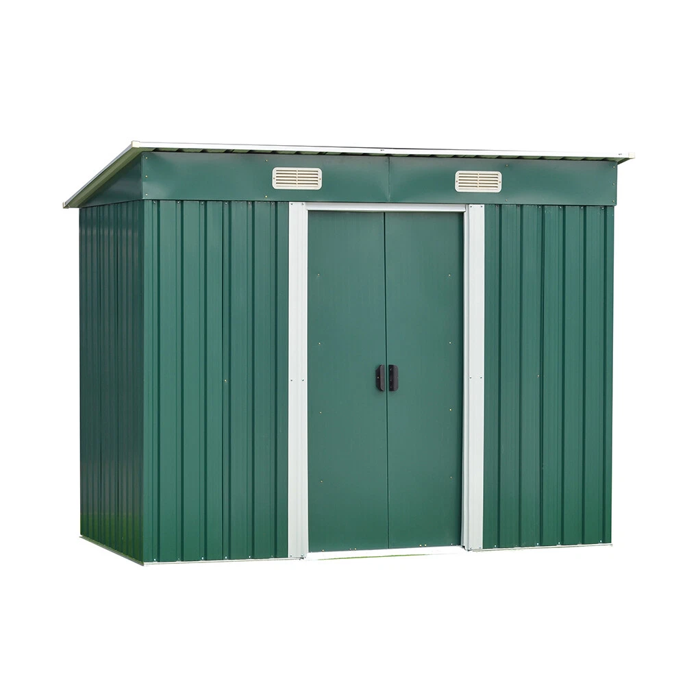 s-l8X4 Metal Garden Shed Pent:Apex Roof Outdoor Storage With Free Base (3) 8X4 Metal Garden Shed Pent/Apex Roof Outdoor Storage With Free Base - Image 1