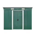 8X4 Metal Garden Shed Pent/Apex Roof Outdoor Storage With Free Base - Image 6