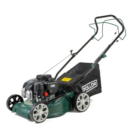 Self-Propelled Petrol Lawn Mower 132cc 40cm Cut 4-Stroke Engine 45L Grass Bag