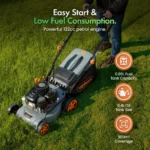 VonHaus Petrol Lawnmower 132cc, Self Propelled Lawn Mower for All Types of Grass - Image 9