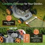 VonHaus Petrol Lawnmower 132cc, Self Propelled Lawn Mower for All Types of Grass - Image 8