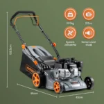 VonHaus Petrol Lawnmower 132cc, Self Propelled Lawn Mower for All Types of Grass - Image 4