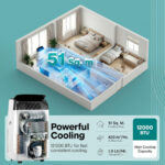12,000 BTU Smart Portable Air Conditioner with WiFi – 3-in-1 - Image 7