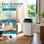 12,000 BTU Smart Portable Air Conditioner with WiFi – 3-in-1 - Image 2