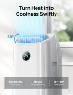 12,000 BTU Smart Portable Air Conditioner with App & Voice Control - Image 4