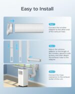 9,000 BTU Portable Air Conditioner with Dehumidifier & Fan - Image 5