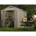 Keter 8’x11′ Factor Heavy Duty Plastic Garden Shed – Beige - Image 3