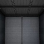 Keter Artisan 7x11 ft Pent Dark-Grey Plastic 2 door Shed with floor & 1 window - Image 5