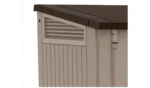 Keter Store It Out Midi Beige & brown Wood effect Plastic Garden storage box 880L - Image 5