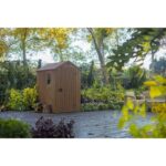 Keter 4’x6′ Darwin Heavy Duty Plastic Garden Shed – Brown - Image 3