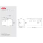 Keter 7.5′ x 15′ Oakland Heavy Duty Plastic Shed – Grey - Image 8