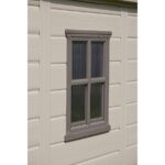 Keter 4’x6′ Factor Heavy Duty Plastic Garden Shed – Beige - Image 4