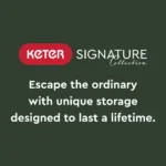 Keter Signature Decocoat Walnut 757L Garden storage box 900mm 1517mm - Image 6