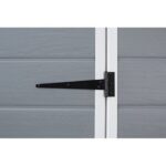 Keter 6′ x 6′ Manor Plastic Pent Garden Storage Shed – Grey - Image 6