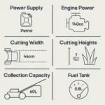 Mac Allister MLMP550SP46-M&S 140cc Petrol Rotary Lawnmower - Image 10