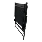 Bahama Matt Black Metal 6 Seater Dining set - Image 4