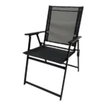 Bahama Matt Black Metal 6 Seater Dining set - Image 6