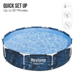 Bestway 10ft Steel Pro Swimming Pool Set, Family Above Ground Round Pool - Image 5