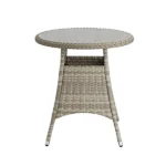 GoodHome Hamilton Cappuccino Rattan effect 2 seater Bistro set - Image 5