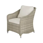 GoodHome Hamilton Cappuccino Rattan effect Metal 4 Seater Coffee set - Image 6