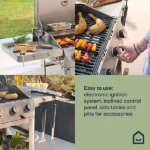 GoodHome Powell 4 burner Gas BBQ, White - Image 3
